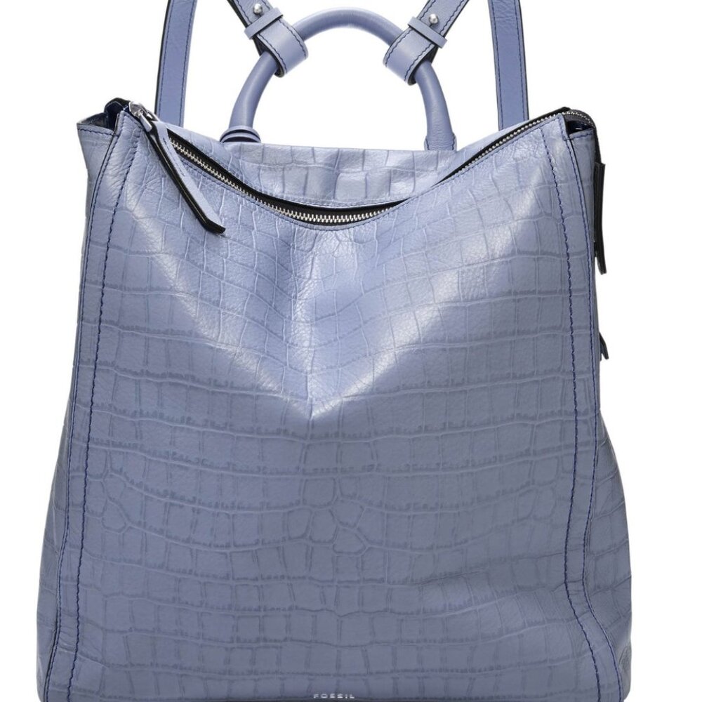 FOSSIL Leather Parker Backpack - Light Lilac